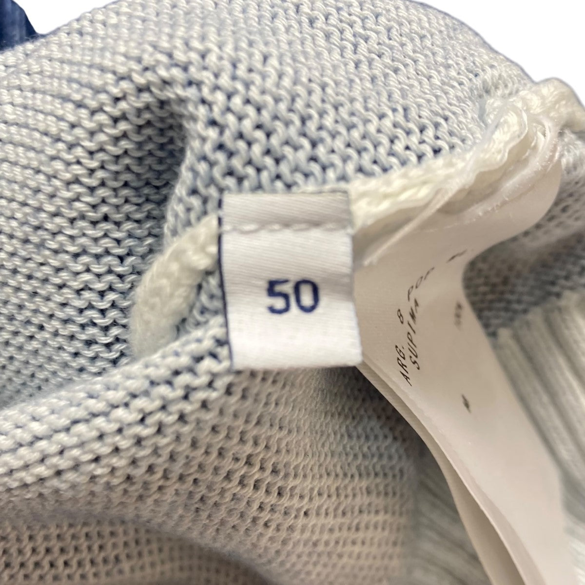8G SUPIMA COTTONクルーネックニットARG.8 POP ML.SUPIMA