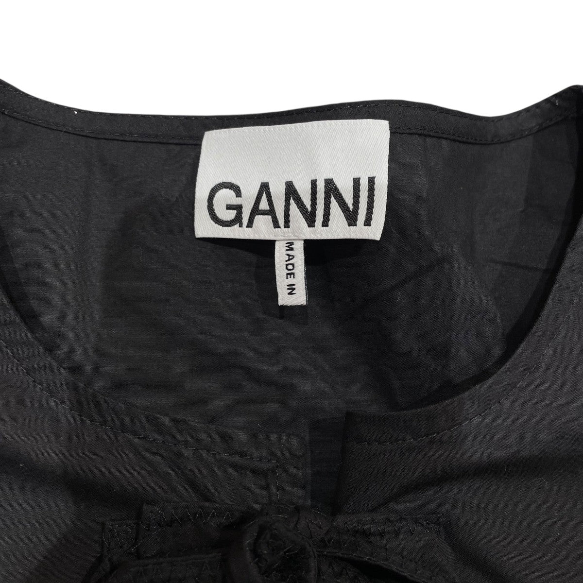 Ganni(ガニー) 6479ブラウス ブラック サイズ 38｜【公式