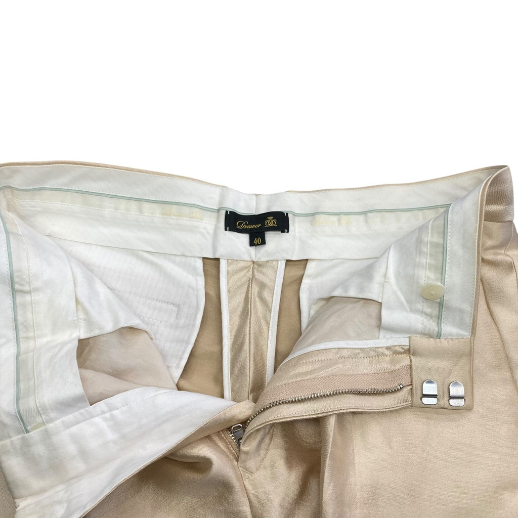 Drawer(ドゥロワー) 6514-236-1190 シルクウールミカドテーパード  