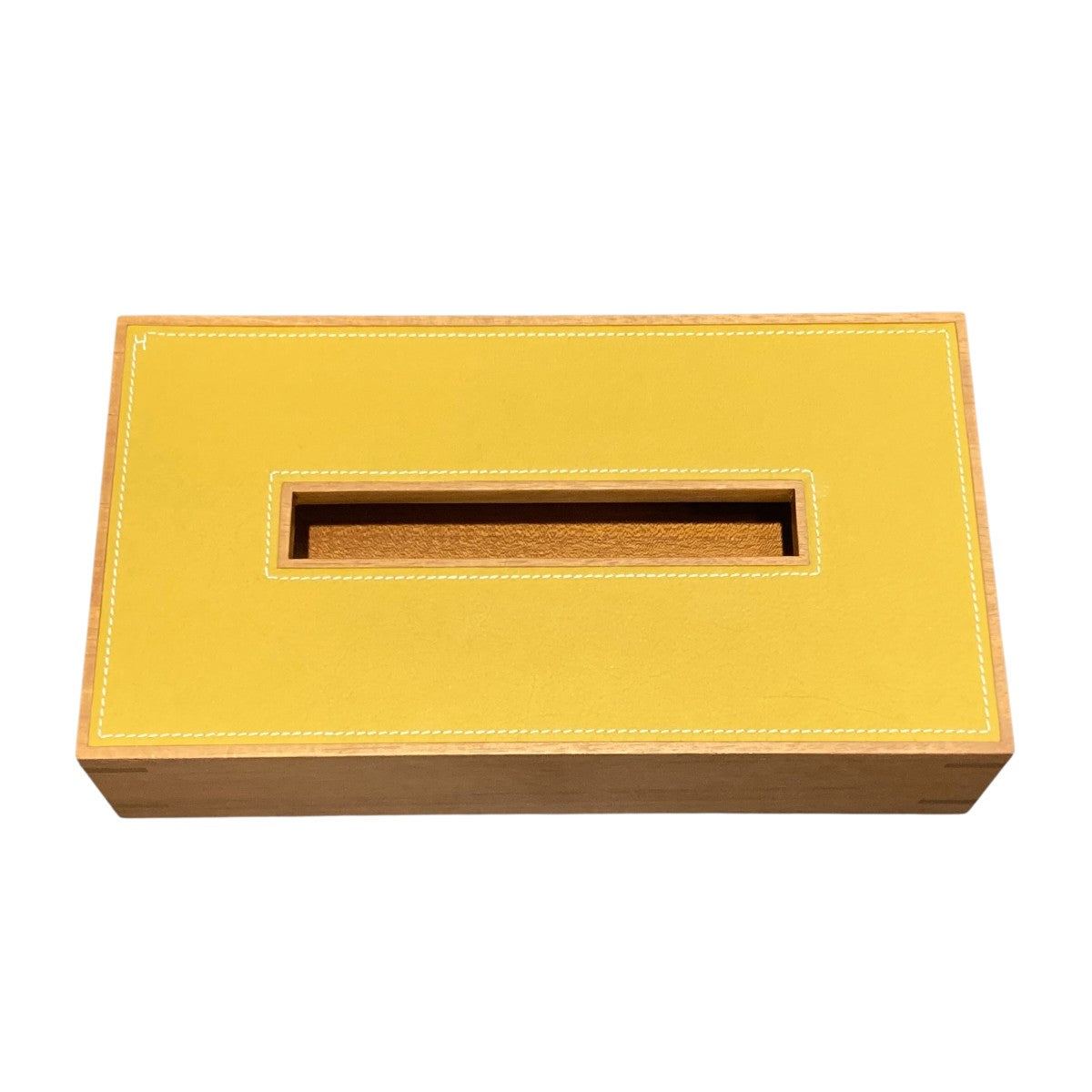 HERMES ティッシュケース プレイヤード マホガニー 古着・中古-2枚目のアイテム画像