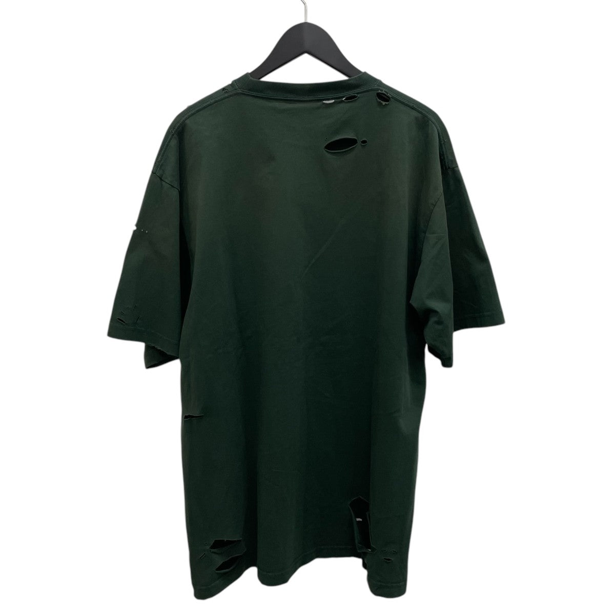 BALENCIAGA(バレンシアガ) デストロイ加工ロゴプリントTシャツ