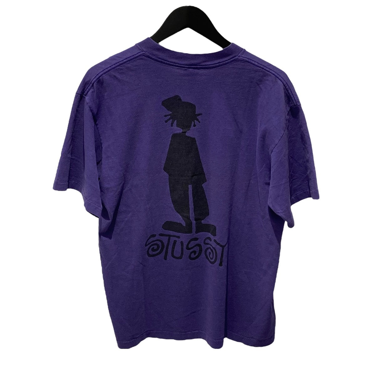 stussy(ステューシー) 80sシャドーマン半袖Tシャツ パープル