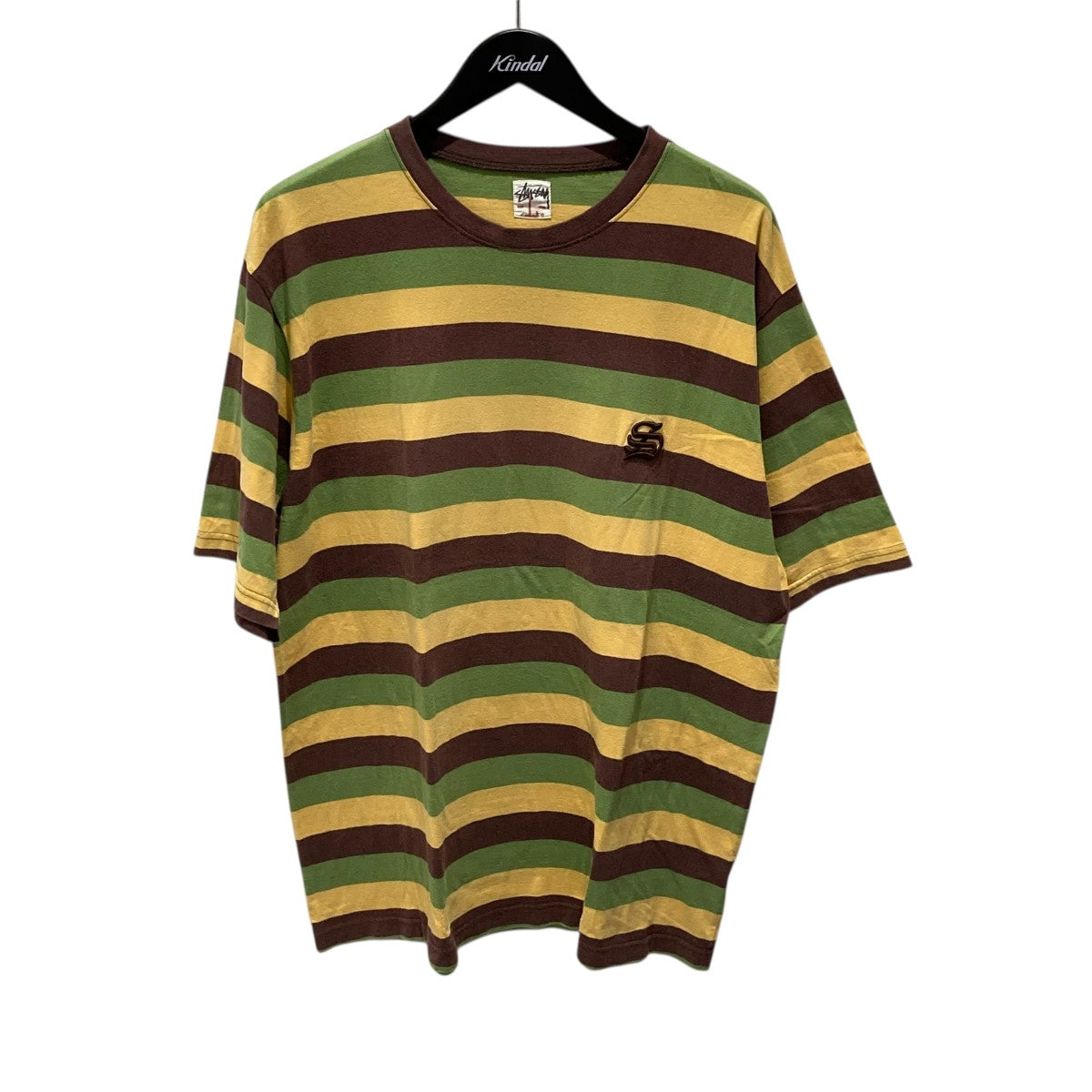 stussy(ステューシー) 00sボーダー半袖Tシャツ グリーン