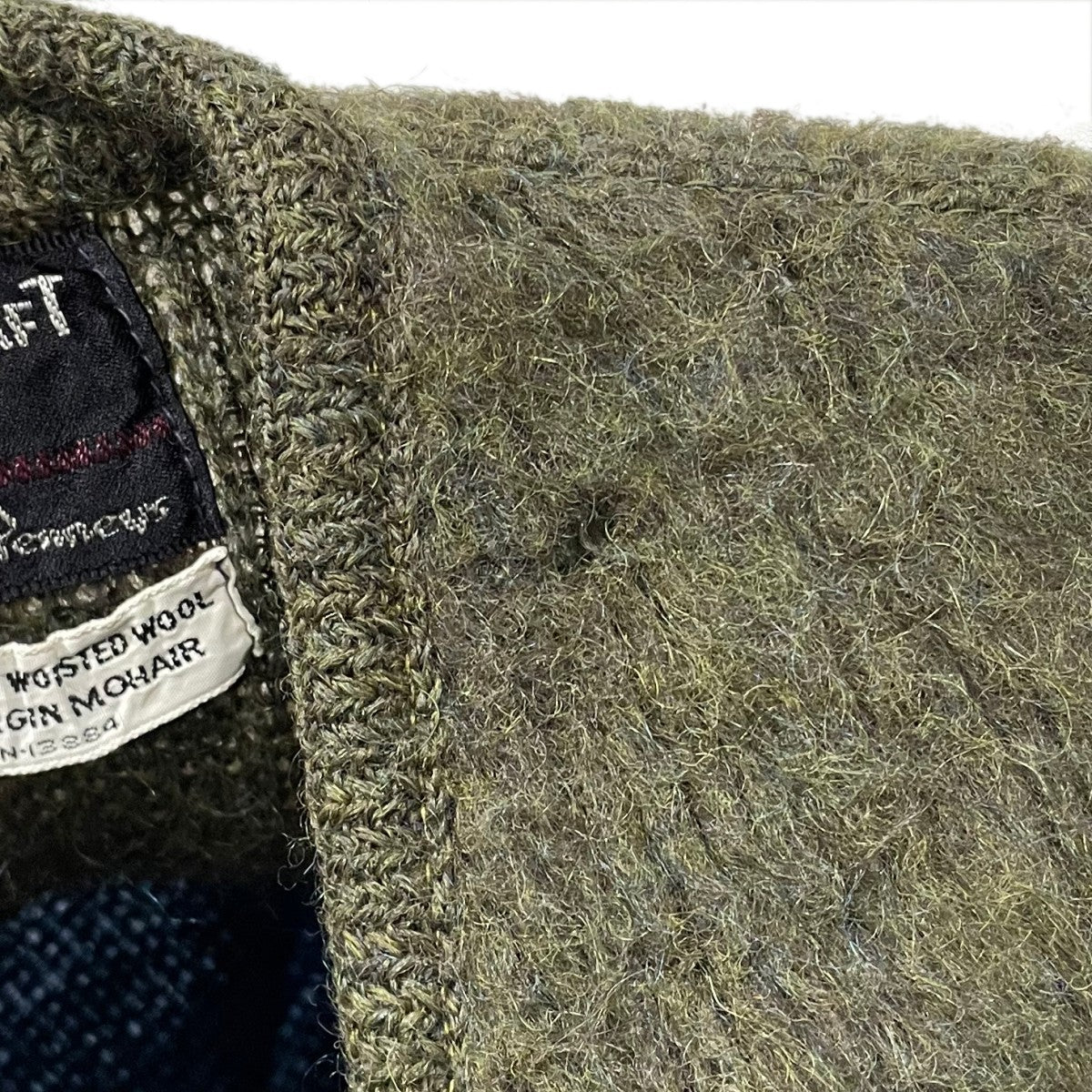 60s ワイドボーダー柄ニットカーディガン TOWNCRAFT Mohair Cardigan タウンクラフト モヘヤカーディガン