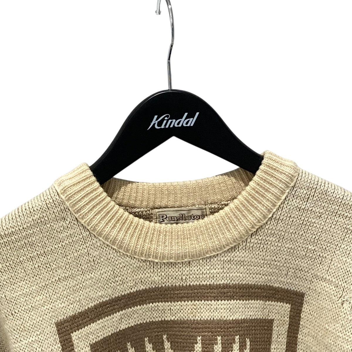 PENDLETON(ペンドルトン) 70sネイティブ柄クルーネックニット ベージュ