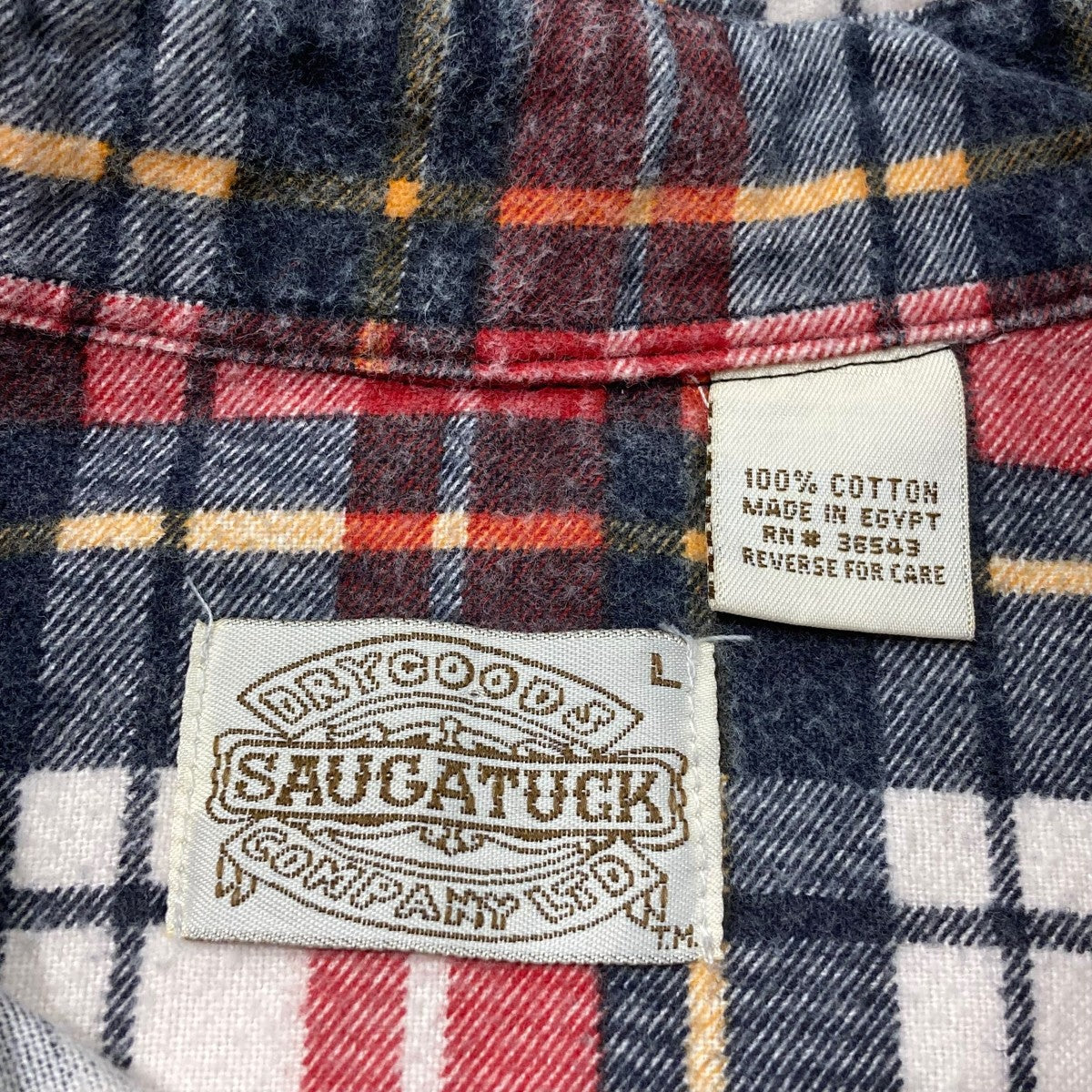 saugaTUCK チェックネルシャツ 古着・中古-5枚目のアイテム画像