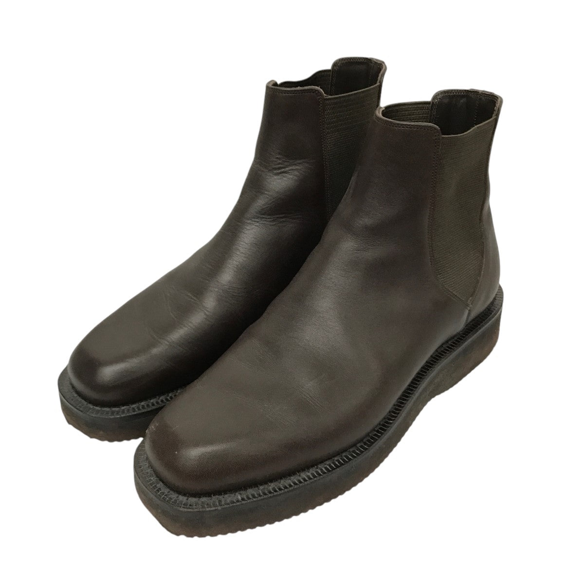 AURALEE×foot the coacher LEATHER SQUARE BOOTS サイドゴアブーツ 213401 213401 ブラウン  サイズ 7 1/2｜【公式】カインドオルオンライン ブランド古着・中古通販【kindal】