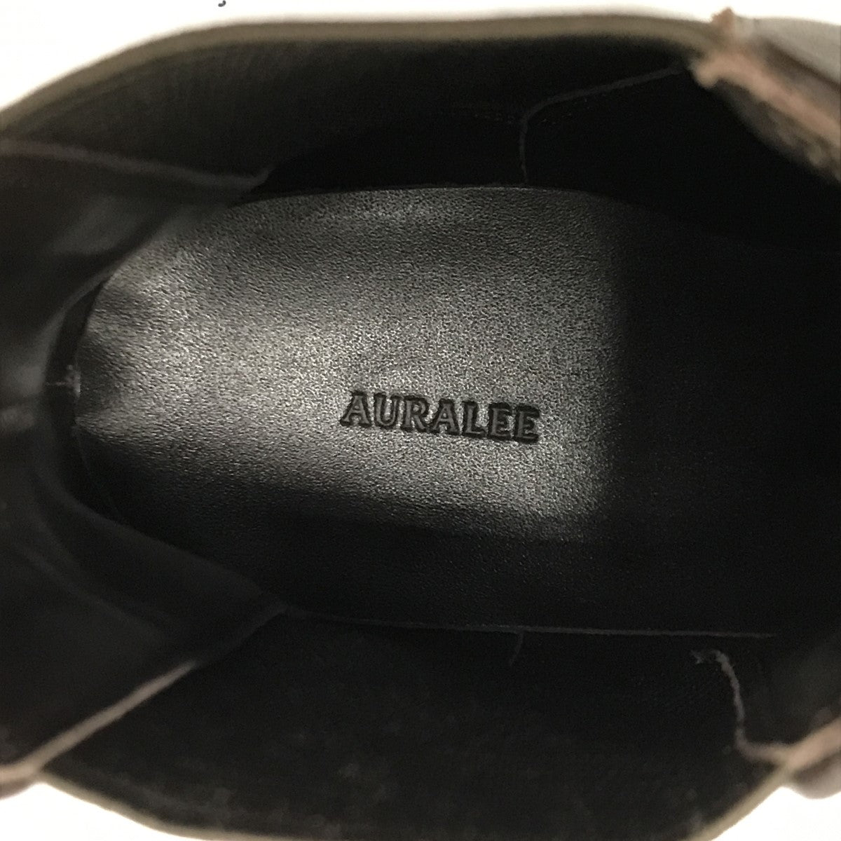 AURALEE×foot the coacher LEATHER SQUARE BOOTS サイドゴアブーツ