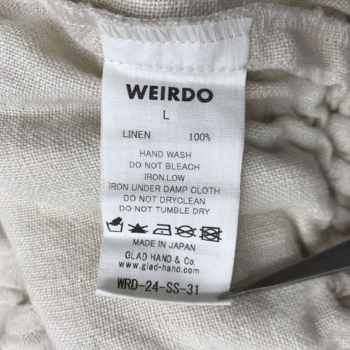 WEIRDO(ウィアード) TIKITIKI -EASY PANTS イージーパンツ WRD