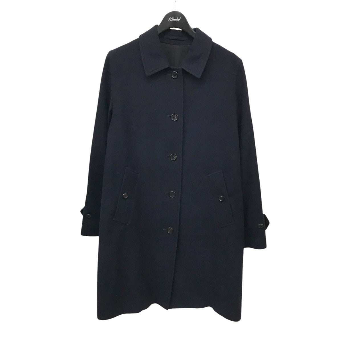 MARGARET HOWELL(マーガレットハウエル) SOFT WOOL COAT コート 578-8212007 578-8212007 ネイビー  サイズ 3｜【公式】カインドオルオンライン ブランド古着・中古通販【kindal】