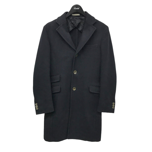 美品>BOGLIOLI ネイビー チェスターコート サイズ48