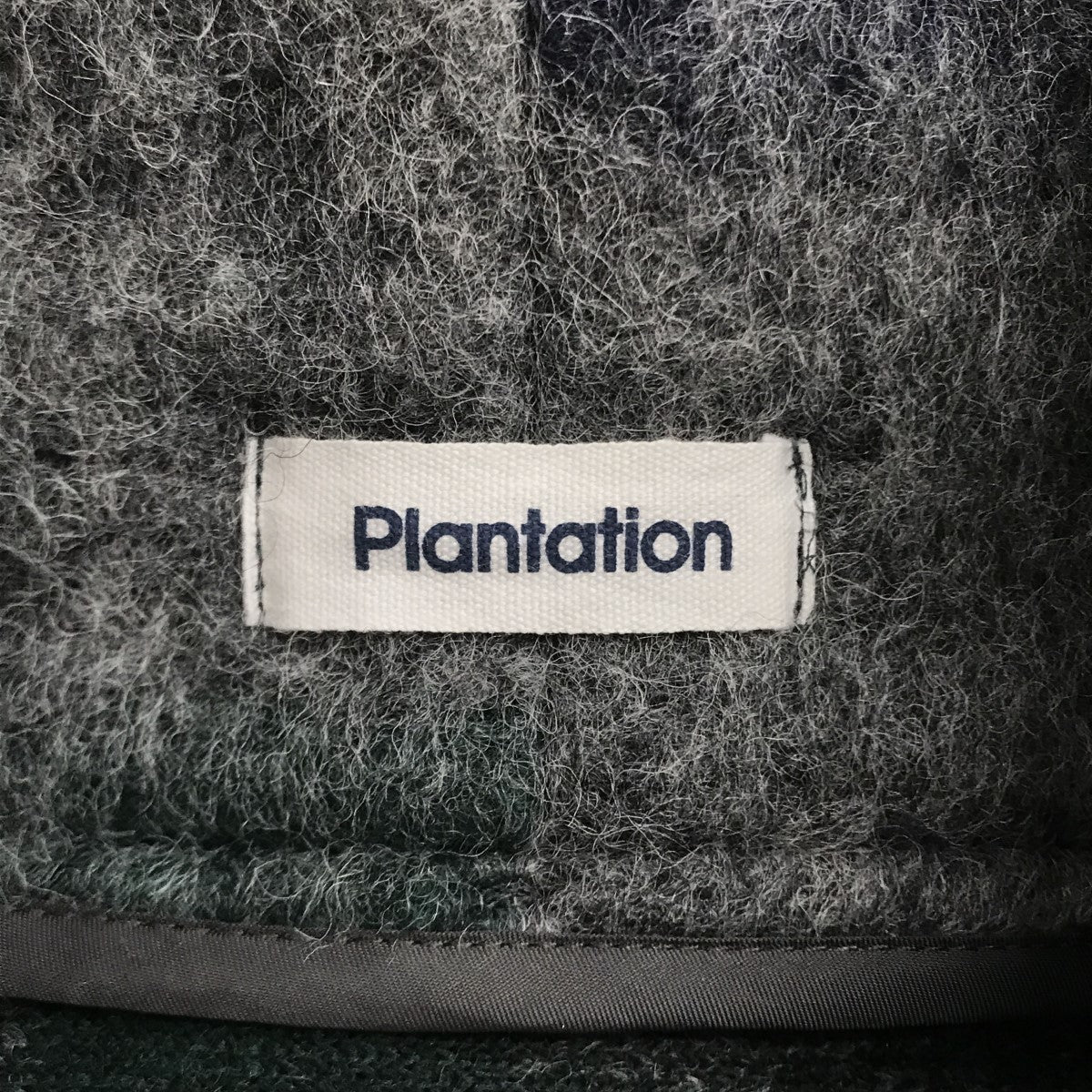 Plantation(プランテーション) ビッグチェックフリンジブルゾン