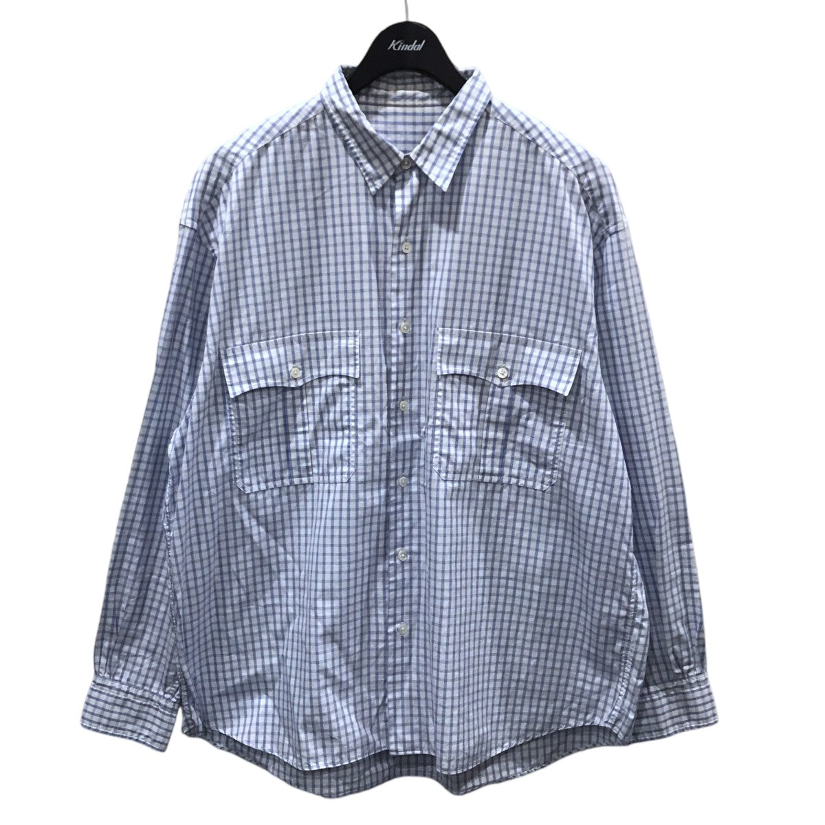 Porter Classic(ポータークラシック) チェック柄シャツ ROLL UP ALUMO CLASSIC SHIRT ALUMO FABRIC  ロールアップ アルモクラシック シャツ アルモファブリック