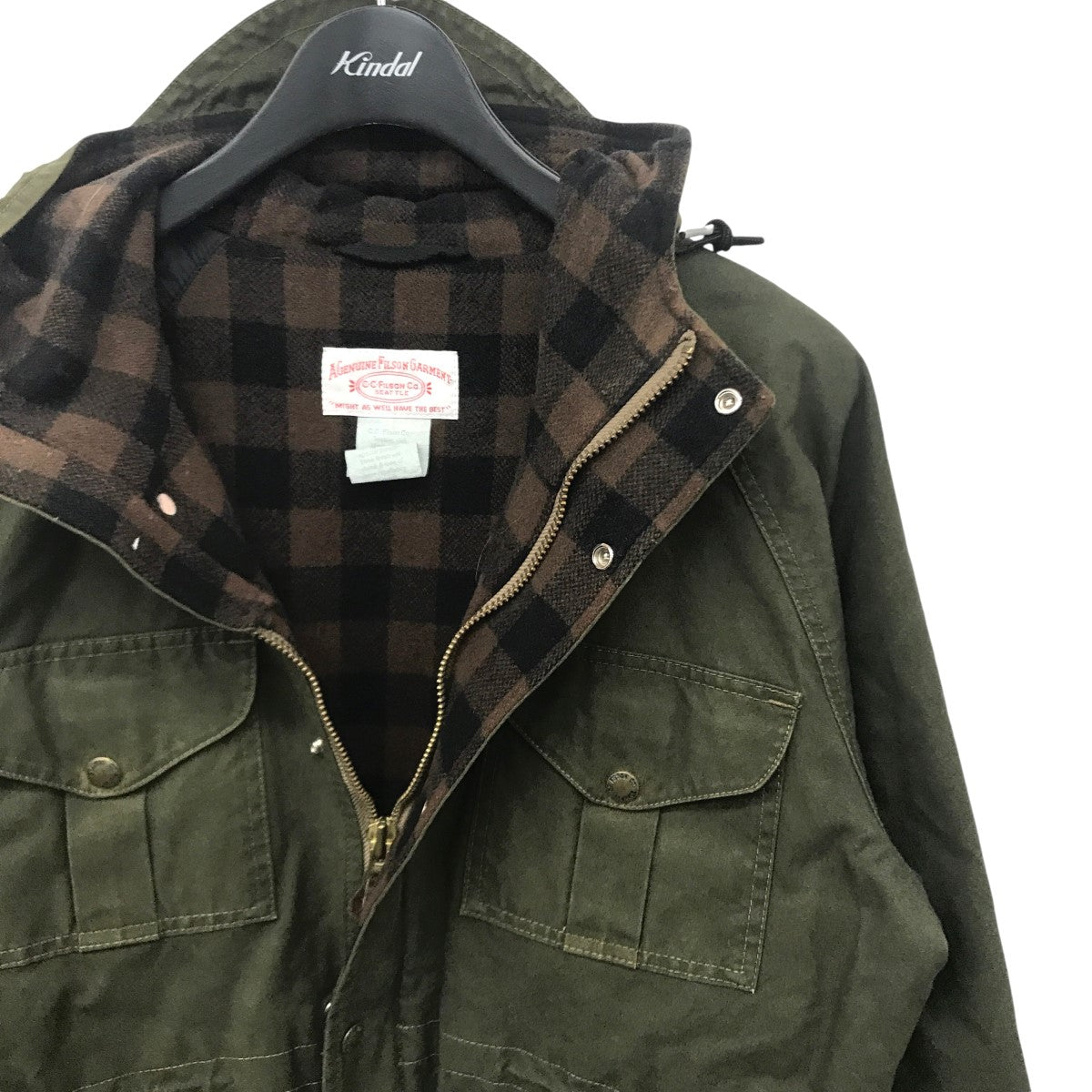 C．C． FILSON(フィルソン) フィッシャーマンパーカー フーデッドジャケット 2945 2945 オリーブ サイズ  38｜【公式】カインドオルオンライン ブランド古着・中古通販【kindal】