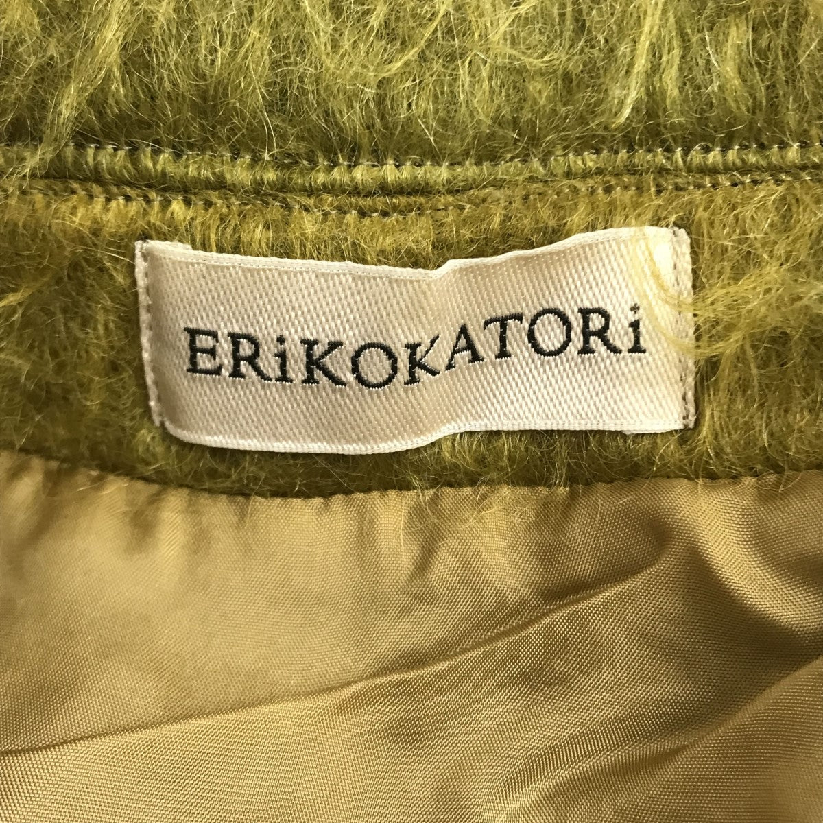 ERiKOKATORI(エリコカトリ) flow dye kid mohair shaggy jacket