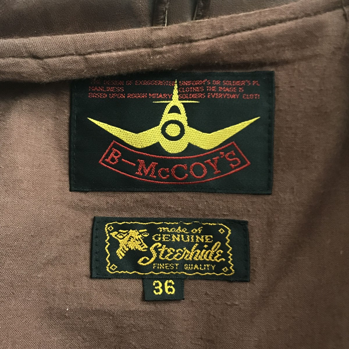 ビーマッコイズのレザージャケットです。 B-McCOY’S 古着・中古 アウター アイテム