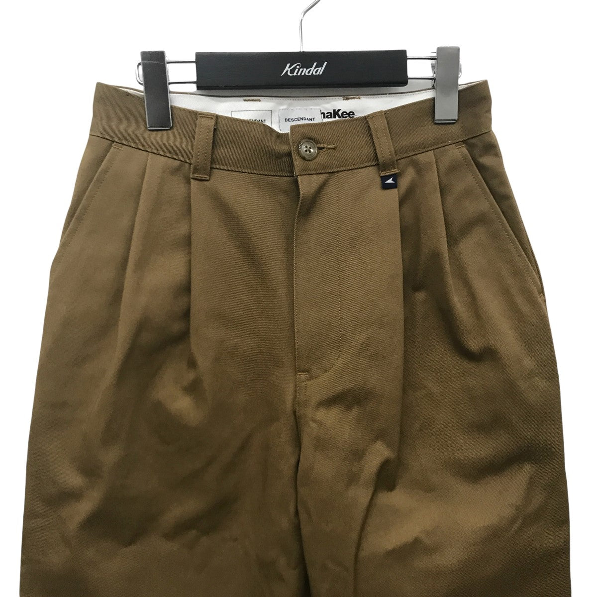 DESCENDANT DC-3 COTTON TWILL TROUSERS タックパンツ 古着・中古-3枚目のアイテム画像
