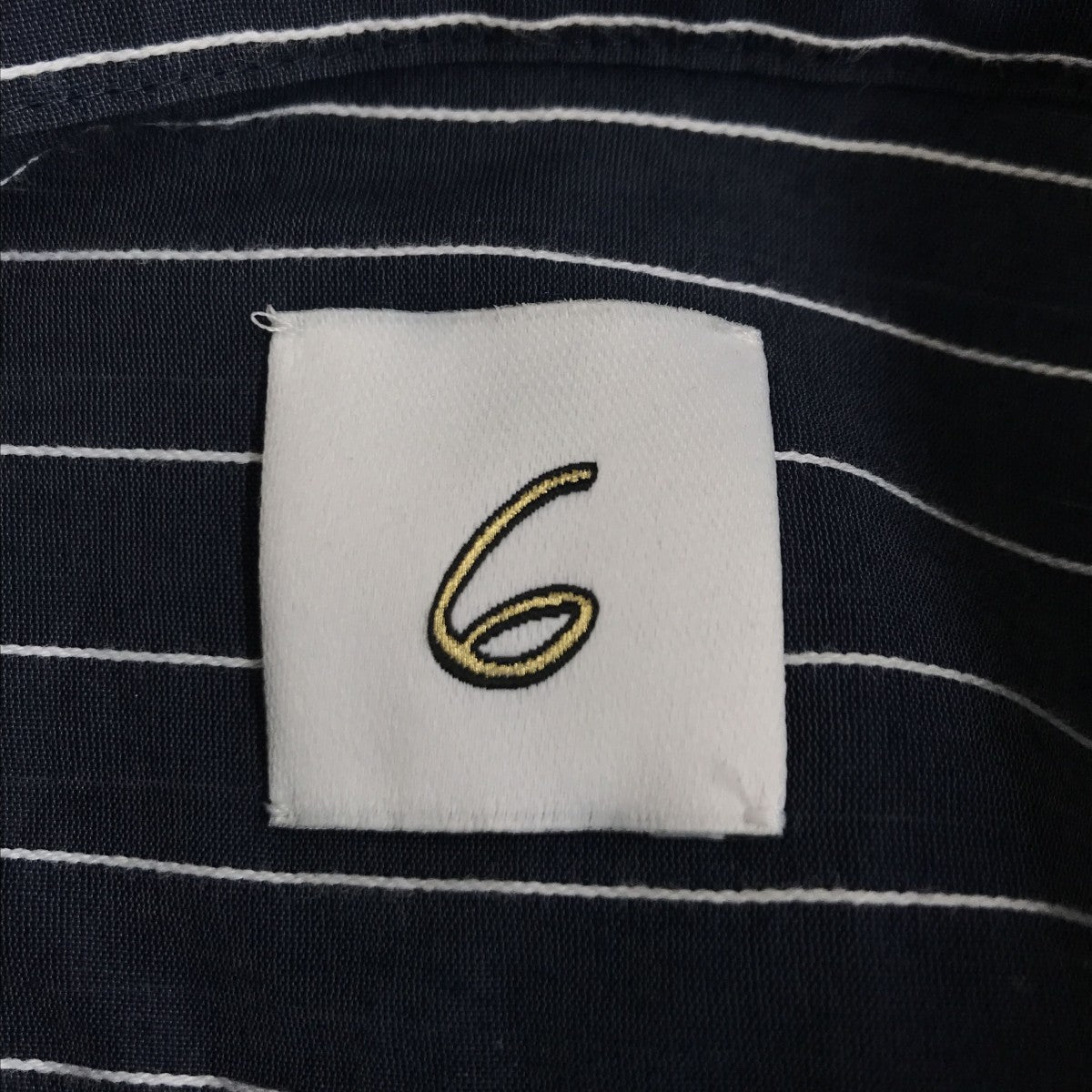 6(ROKU) BEAUTY＆YOUTH ストライプシャツ 古着・中古-3枚目のアイテム画像