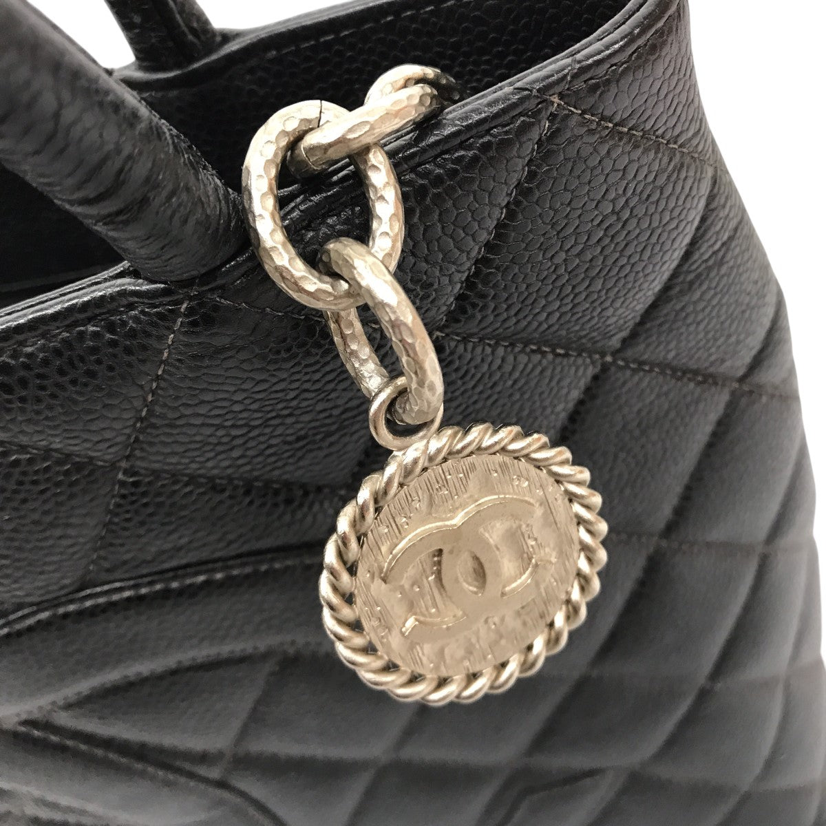 CHANEL 復刻キャビアスキントートバッグ 古着・中古-6枚目のアイテム画像