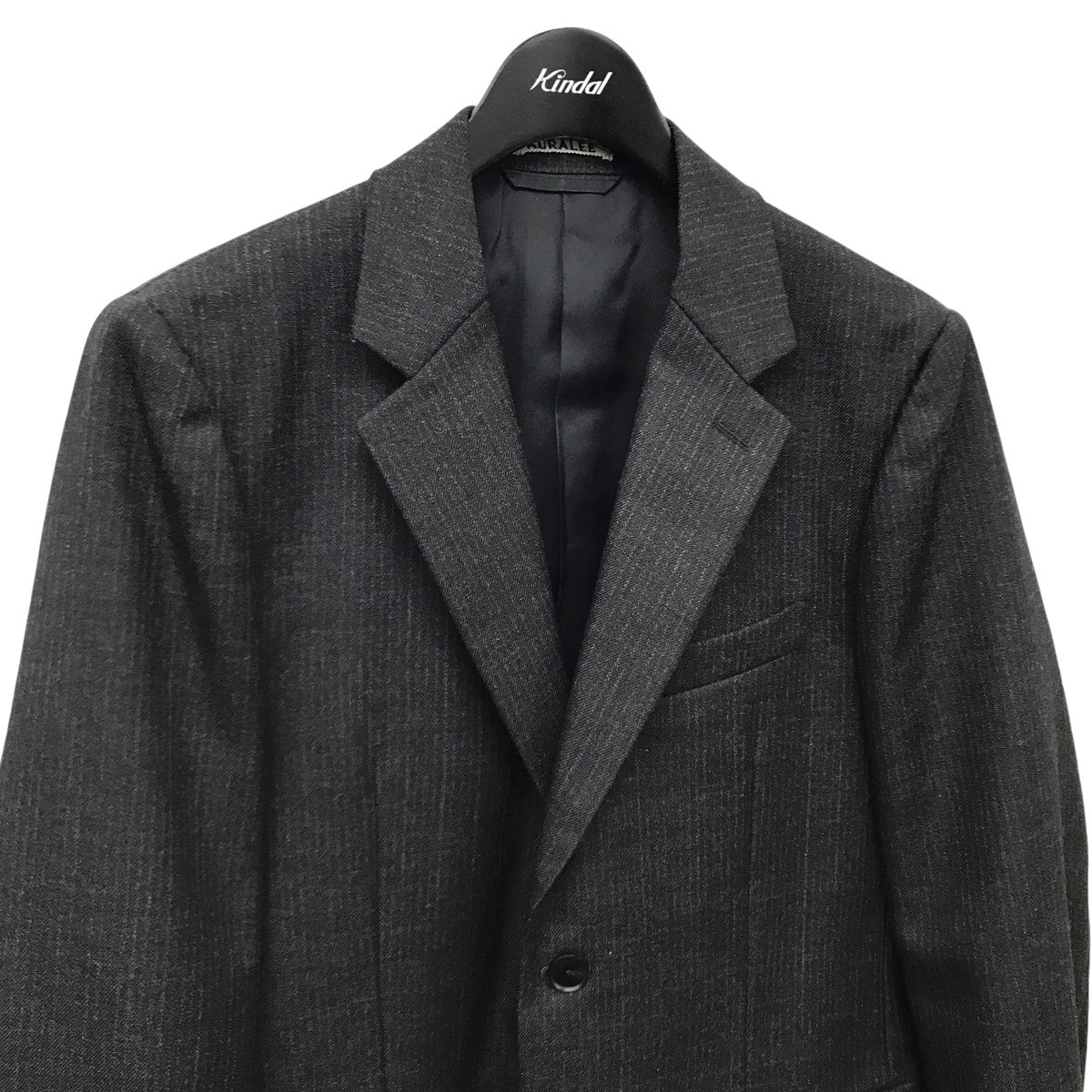 オーラリーのBLUEFACED WOOL DOBBY STRIPE JK ストライプ テーラードジャケット A22AJ01BSです。 AURALEE 古着・中古 アウター アイテム