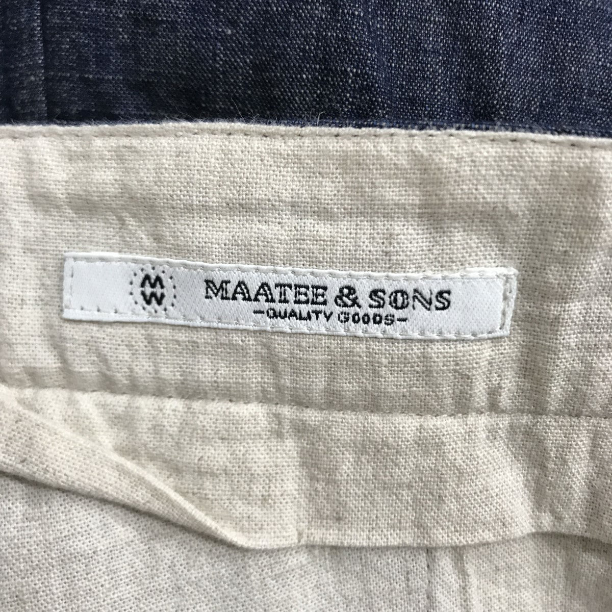 新品未使用】24aw MAATEE&SONS ワークパンツ ネイビー MAATEE&SONS