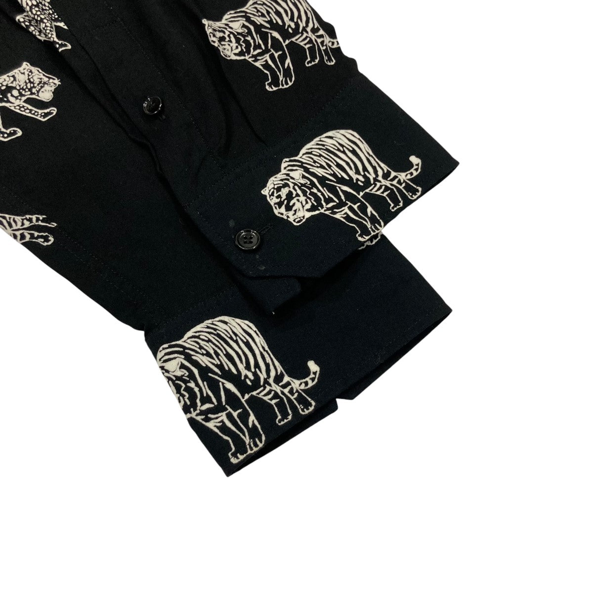 CELINE 2C718362Qヒョウロングスリーブシャツ 古着・中古-4枚目のアイテム画像