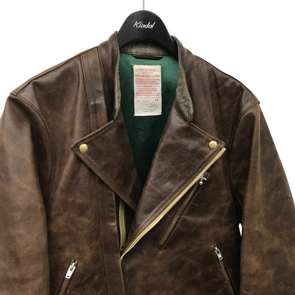NICENESS#ナイスネス＃レザー＃レザーシャツ#M NICENESS ナイスネス】SIMONON ( チョアレザージャケット )