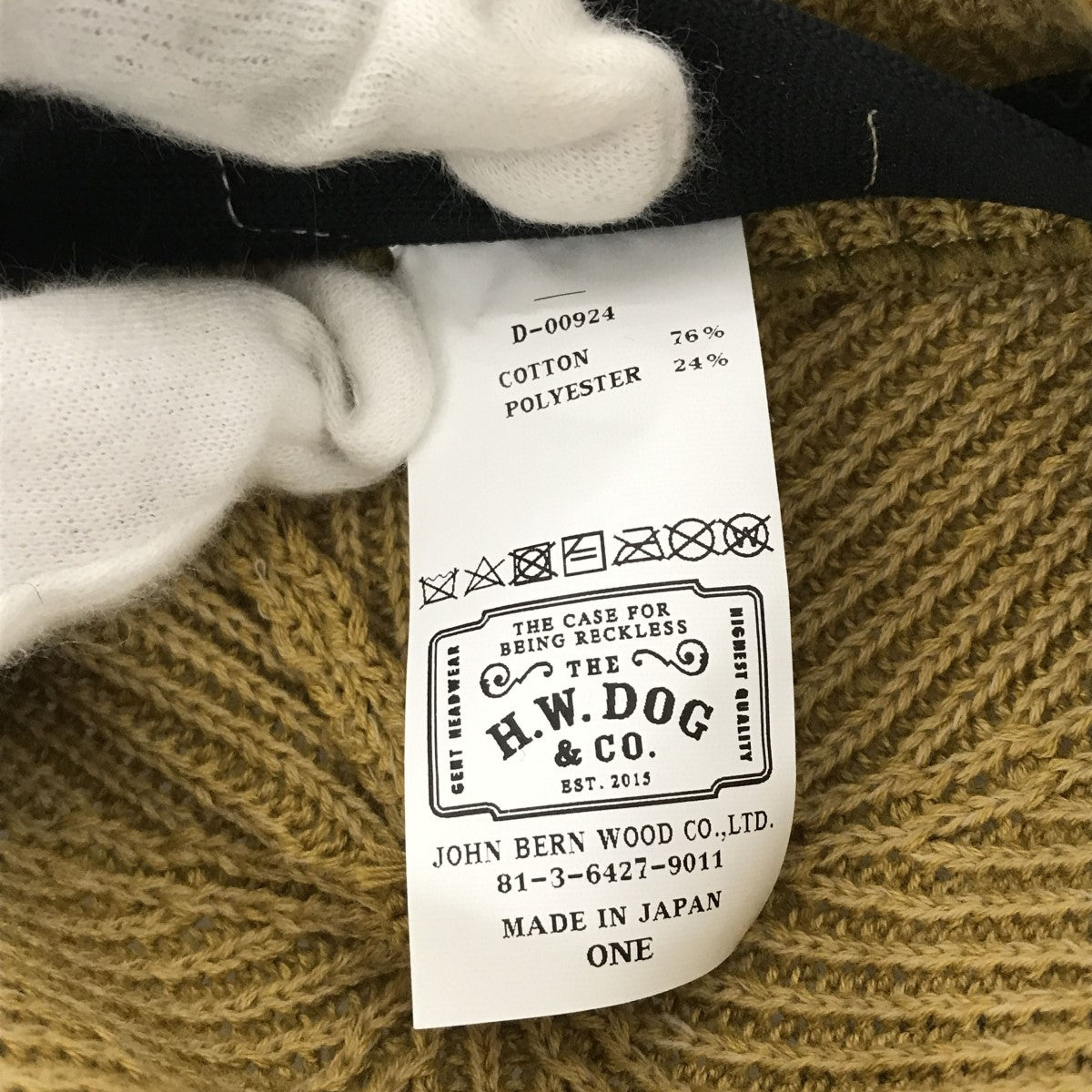 THE H．W． DOG＆Co． D-00924 COTTON CLUB BIG BERETベレー帽 古着・中古-6枚目のアイテム画像
