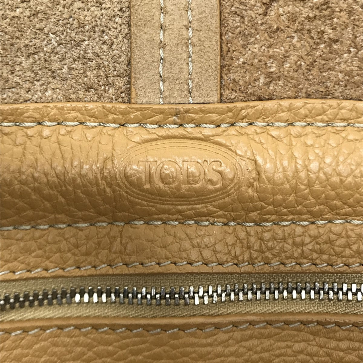 ✨️美品✨️ TOD's トッズ トートバッグ キャメル レザー トッズ TOD'S ダブルT ショッピング ベージュ×ブラック