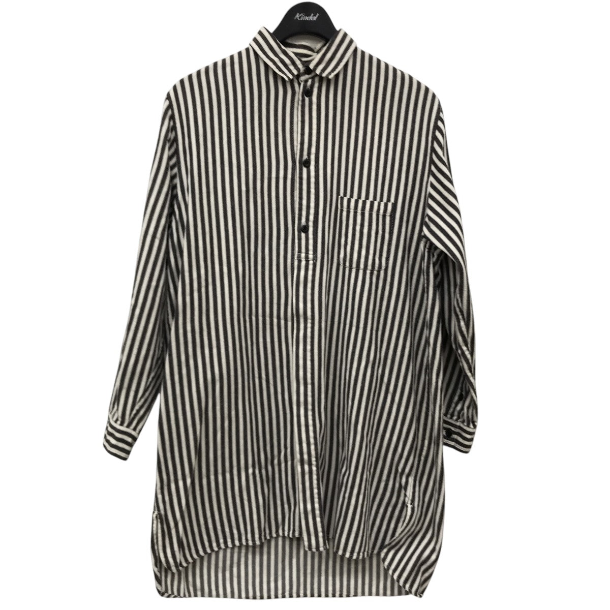 【値下げ】Porter Classic SUVIN GOLD WHITE PEARL POLO SHIRT コットン×シルクポロシャツ ブラック サイズ：1 (中目黒店) Porter Classic(ポータークラシック) SUVIN GOLD WHITE PEARL