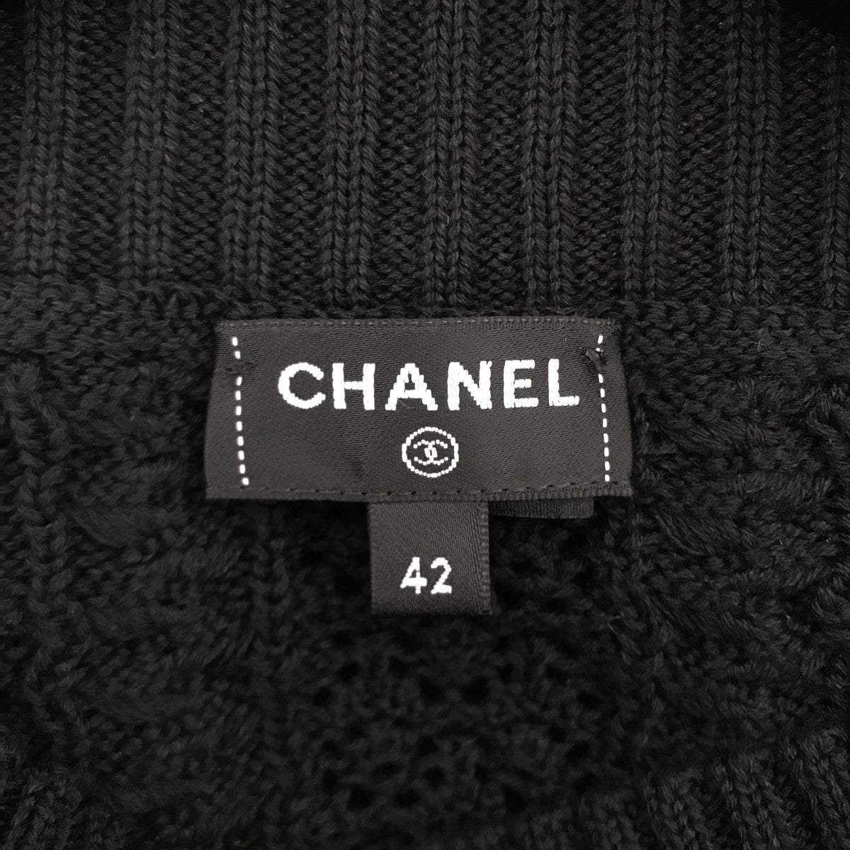 CHANEL(シャネル) ココマーク カギ編み半袖ニットP76924K11083