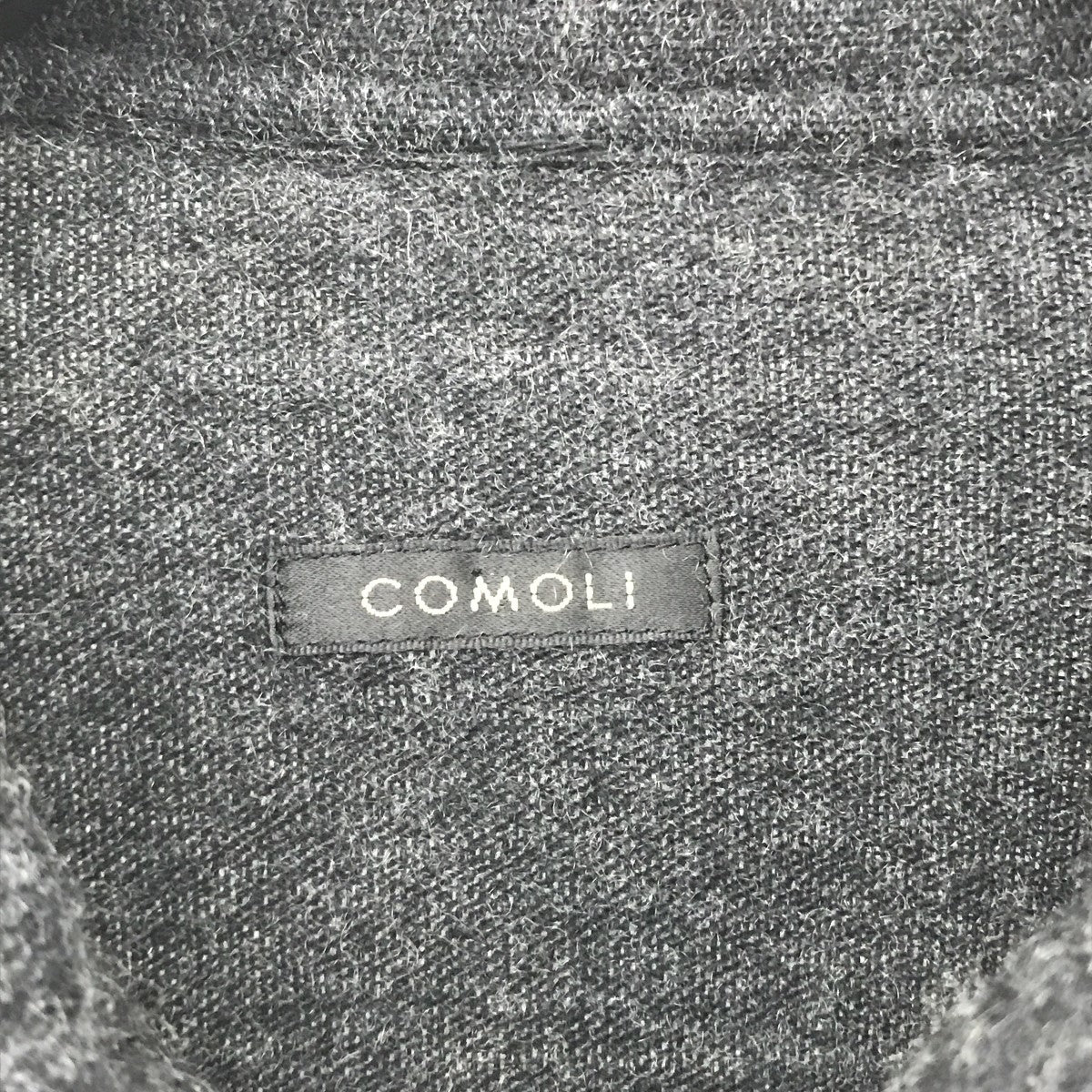 COMOLI(コモリ) カシミヤ和紙ハーフジップシャツX01-02006 X01