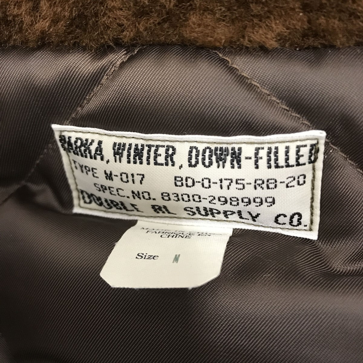 RRL(ダブルアールエル) M-017 Parka Winter Experimentオイルドモッズ 
