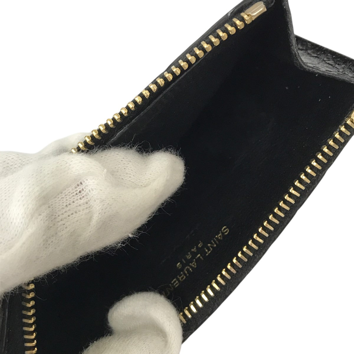 サンローラン マネークリップ フラグメントケース Saint Laurent マネークリップ付き ジップカードケース (Saint