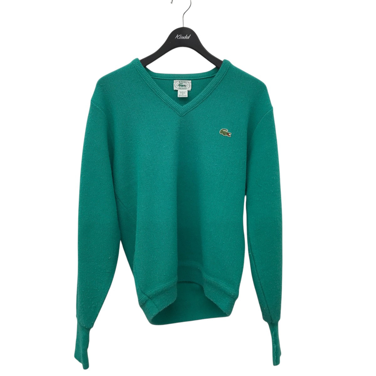 IZOD LACOSTE 古着 USA製Vネックニット 古着・中古-1枚目のアイテム画像