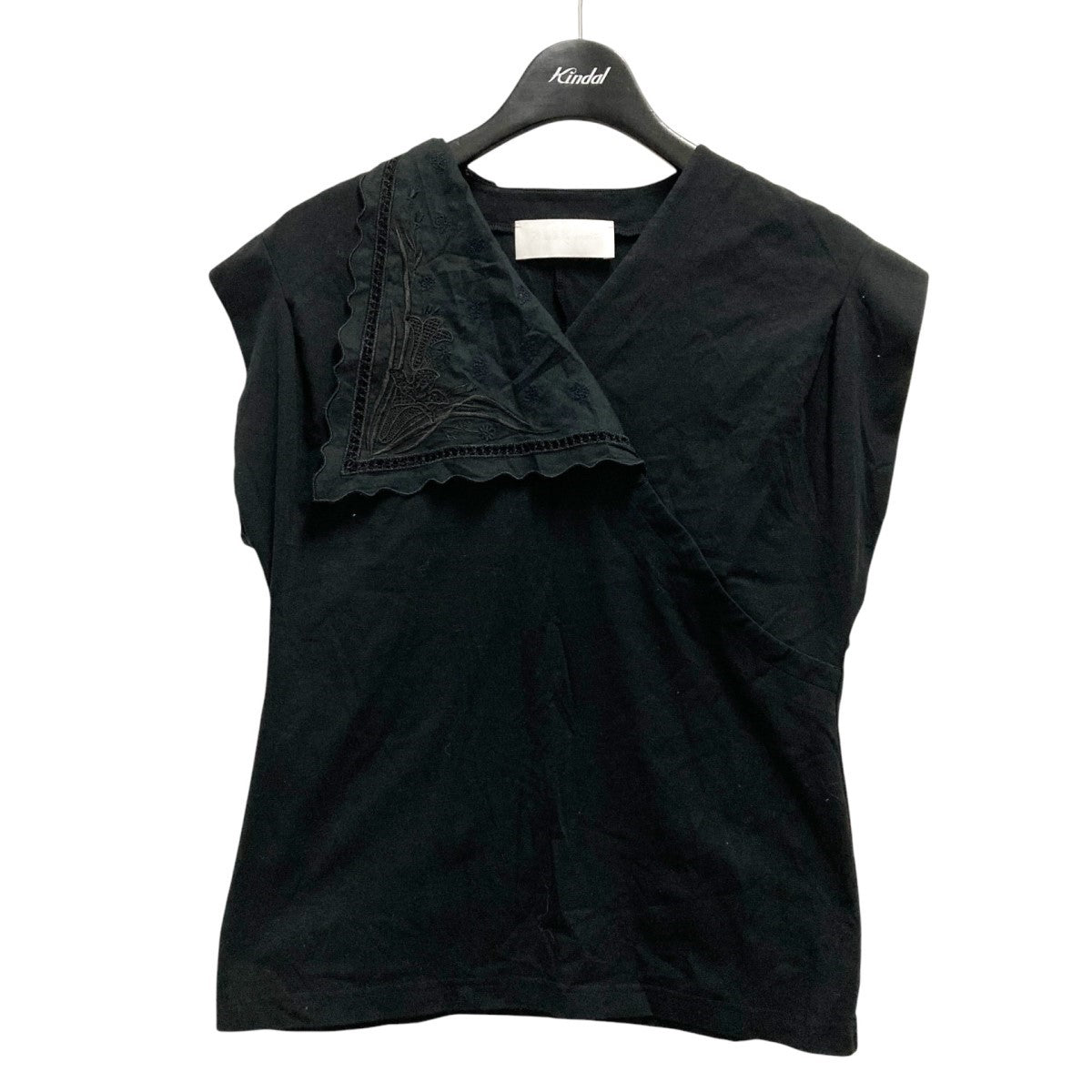 mamekurogouchi マメクロゴウチ　シースルーブラックビスチェ レディース】Floral Quilted Silk Bustier | Mame Kurogouchi