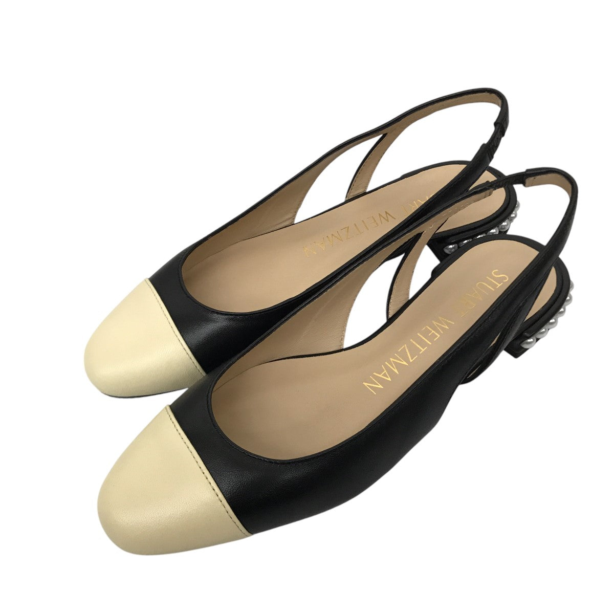 PEARL SLINGBACKストラップフラットサンダル