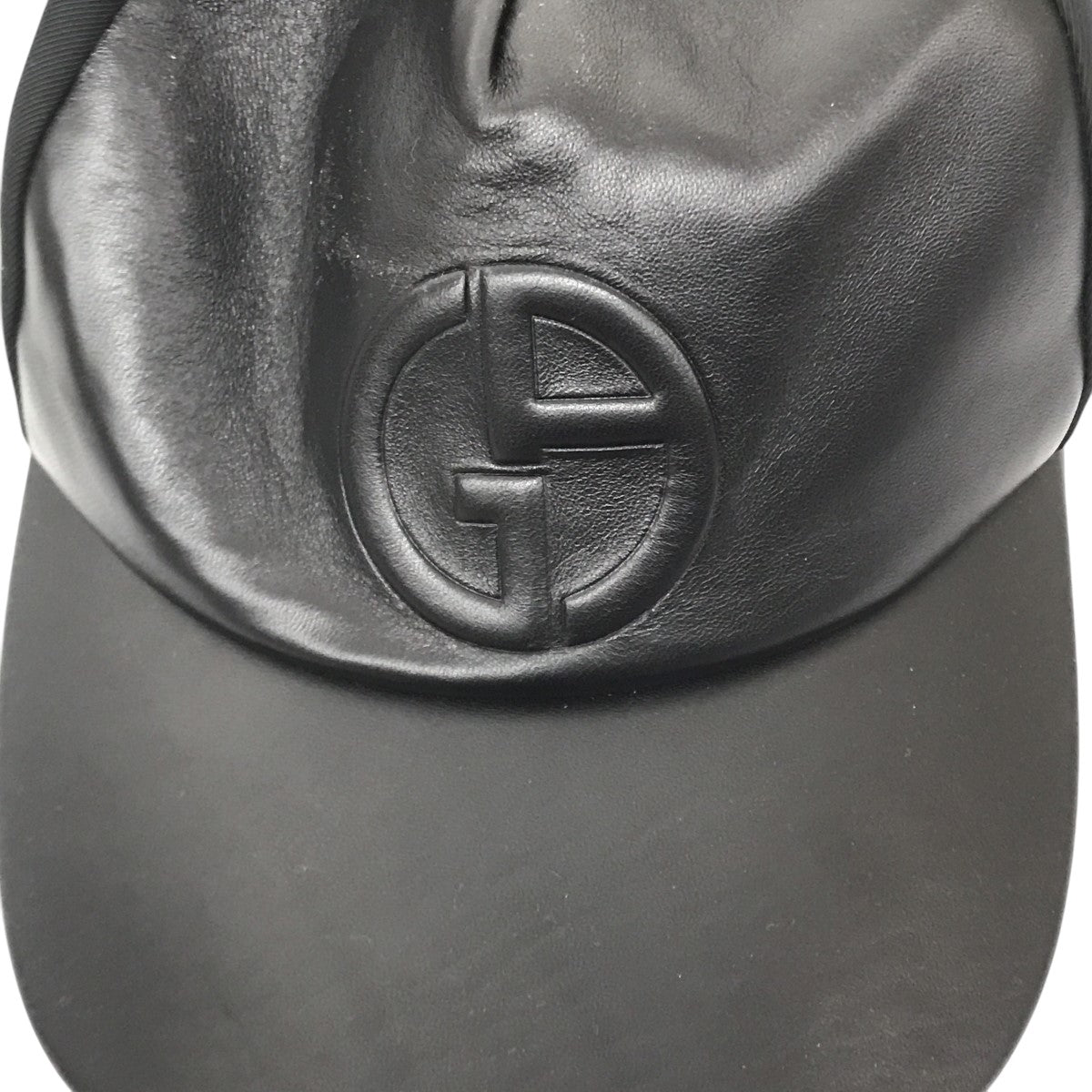GIORGIO ARMANI(ジョルジオ・アルマーニ) レザー切替キャップ