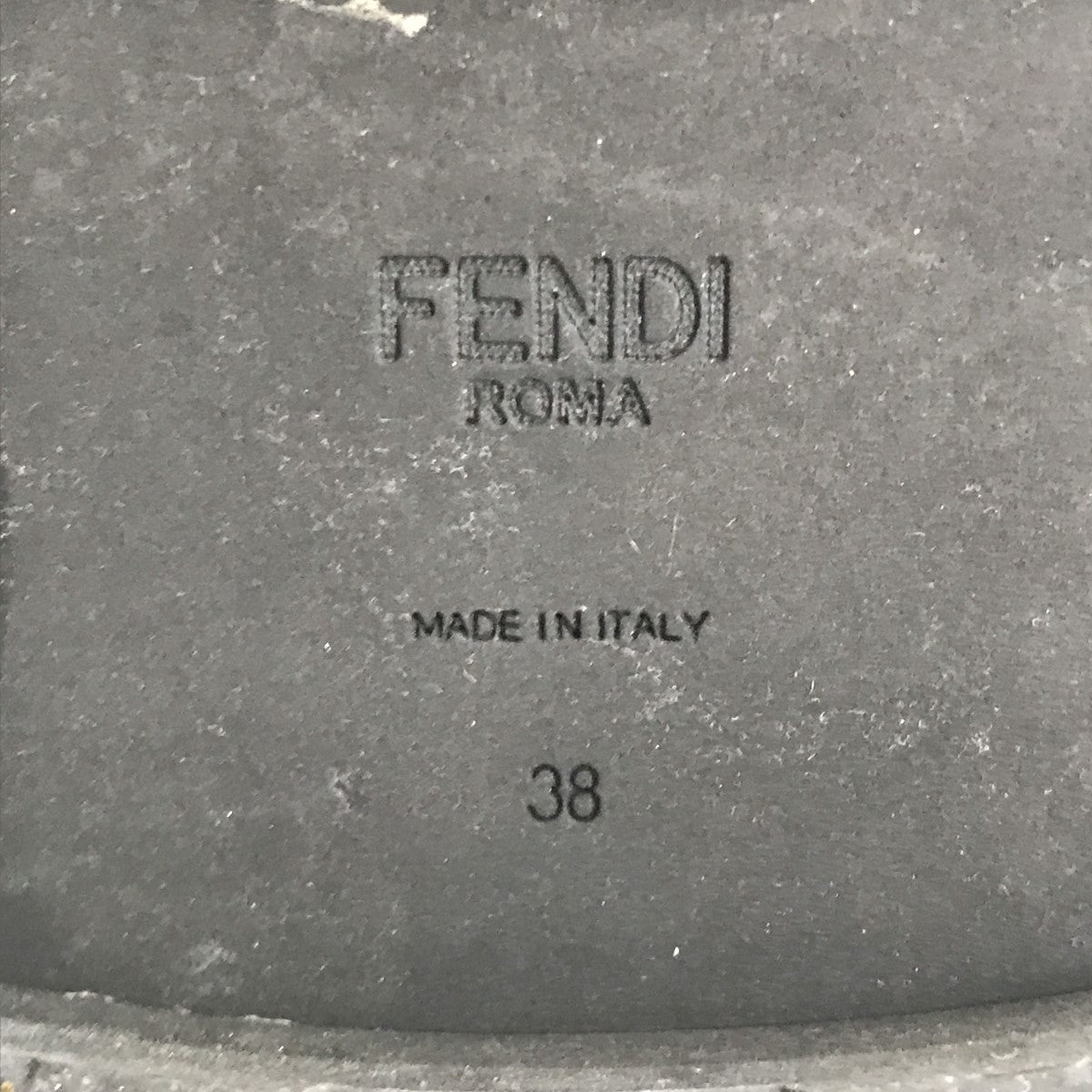 FENDI(フェンディ) Rockokoレオパードバイカーブーツ ブラック