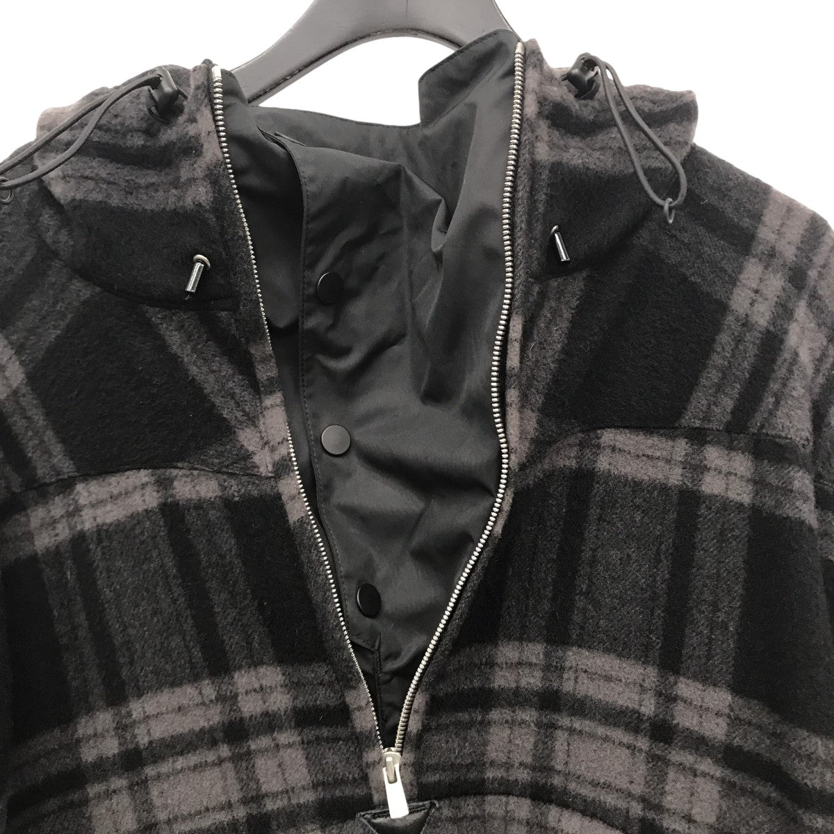 STROLLER HOODED PULLOVER WIN PLAID CHECKチェックシャツアノラックパーカーNN-JU2802