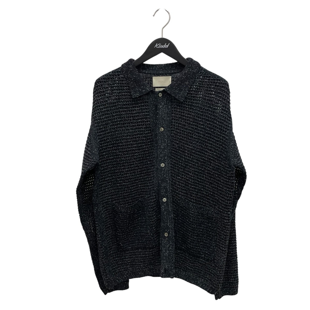 YOKE(ヨーク) 25SSMESH KNITTED SHIRT CARDIGANニット