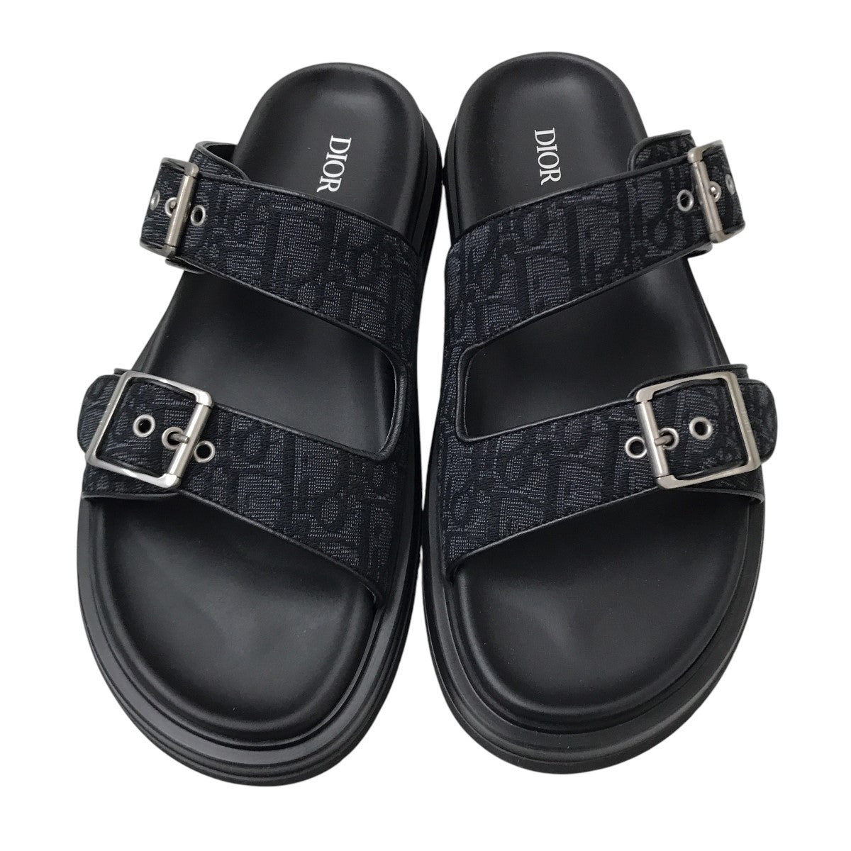【楽ちん＆スタイリッシュ♪】メンズ Dior サンダル Aqua sandal Dior Aqua Sandal Black Dior Oblique Jacquard | DIOR