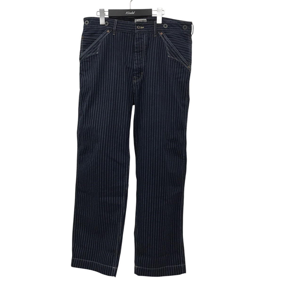 SCHOTT BROS． OLD HICKORY DENIM PANTSウォバッシュストライプデニムパンツ782-3911008 古着・中古-1枚目のアイテム画像