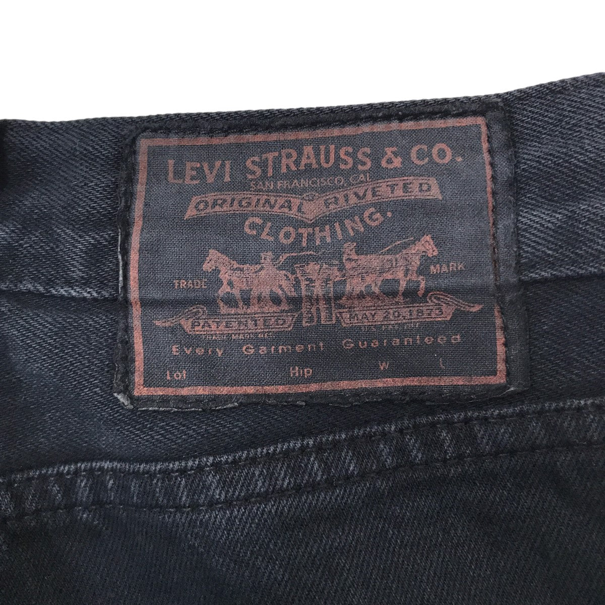 LEVI’S VINTAGE CLOTHING 1950モデル 701 JEANSブラックデニム50701-0028 古着・中古-3枚目のアイテム画像