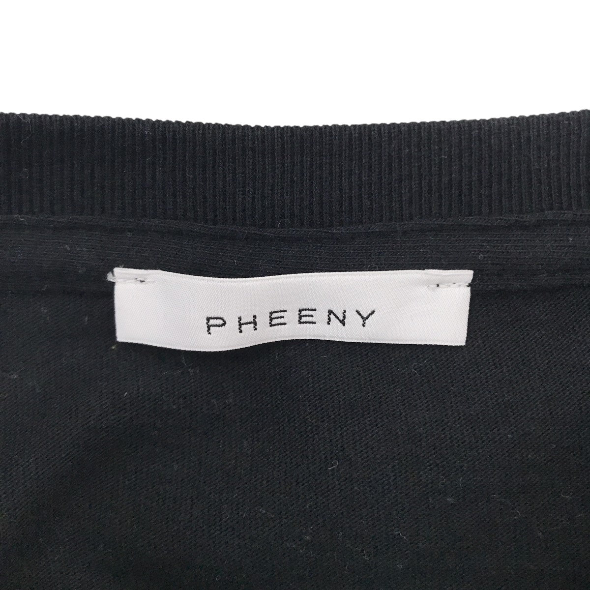 フィーニー PHEENY for st company exclusive l s tee ロングカットソー PS21-CS19 ブラック サイズ：M PHEENY(フィーニー) for st company exclusive l s teeロング