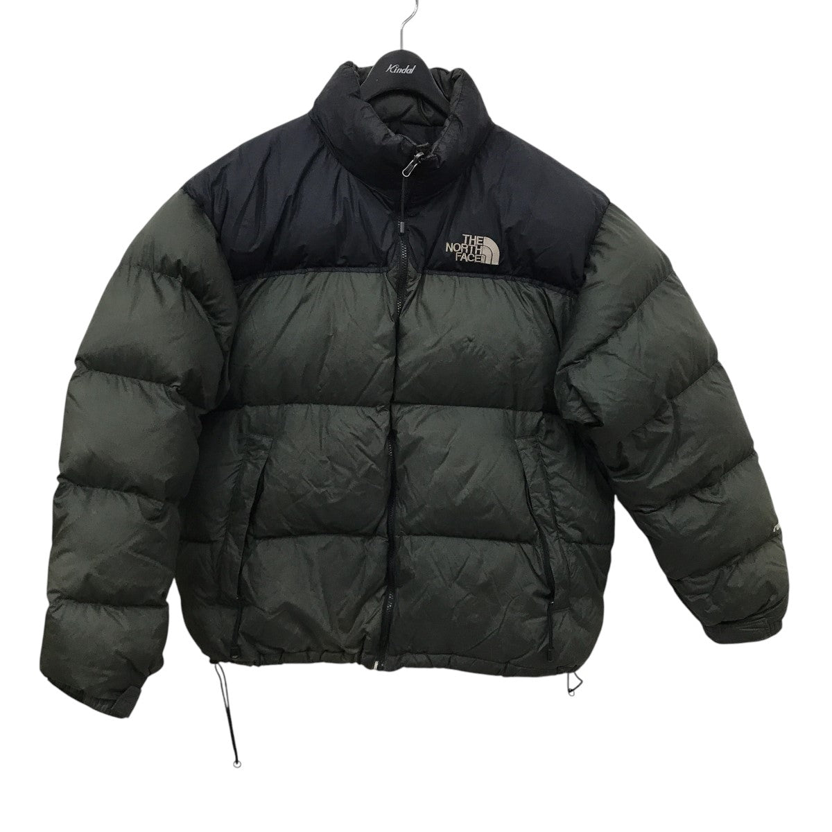 THE NORTH FACE / ダウンジャケット/XXL/ナイロン/KHK/無地/nd00360/センターロゴ/状態考慮// THE NORTH FACE(ザノースフェイス) ヌプシ 90年代 センターロゴダウン