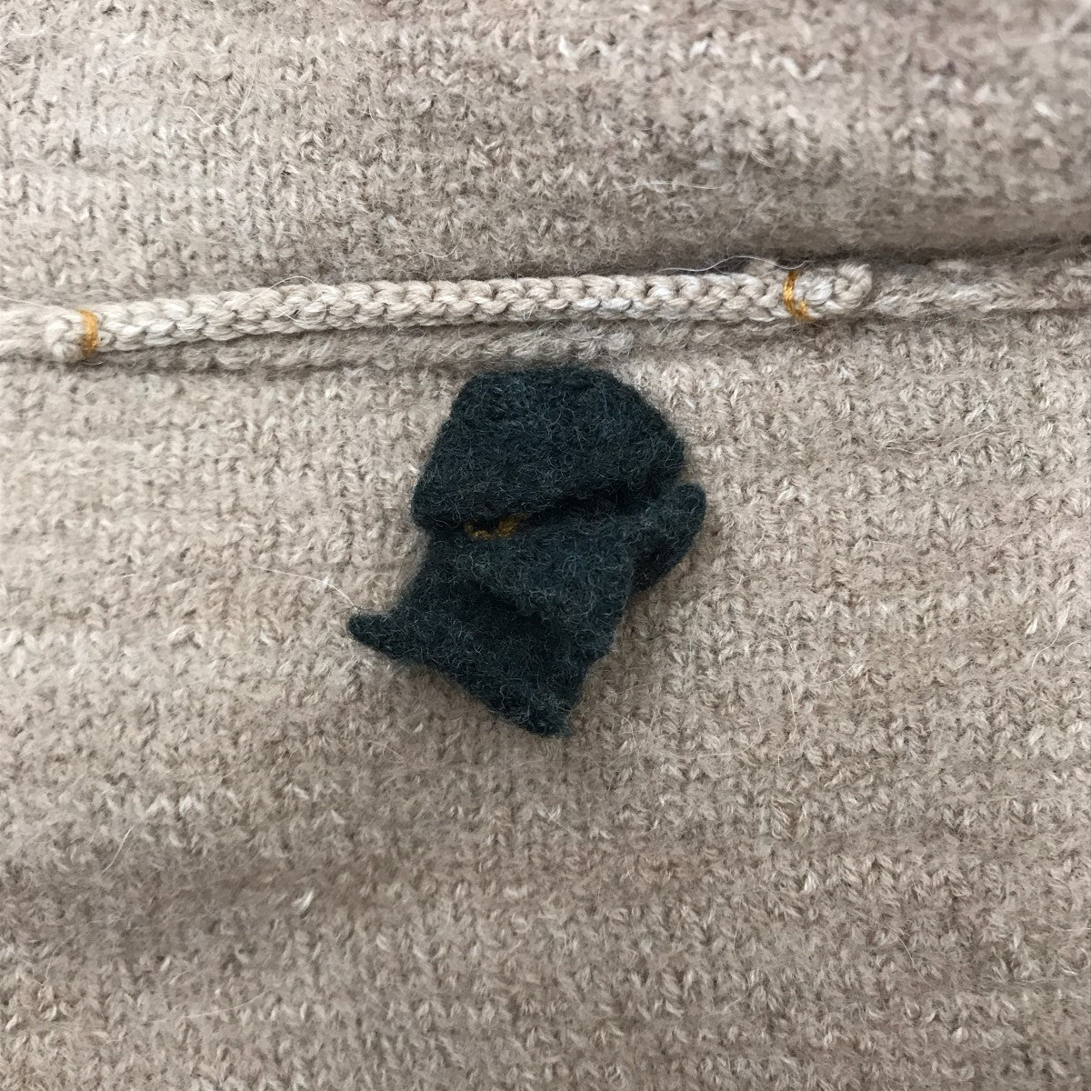 45rpm コートフロートアルパカ縮絨 ダッフル トグル ベージュ 2 ハーフ YK24FW-