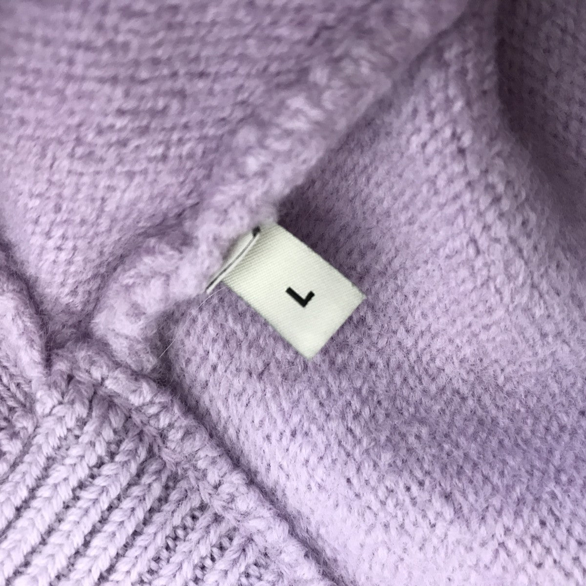 未使用品　アミ ami メリノウールフェルト　カーディガン パープルM AMI Alexandre Mattiussi(アミアレクサンドルマテュッシ) メリノ
