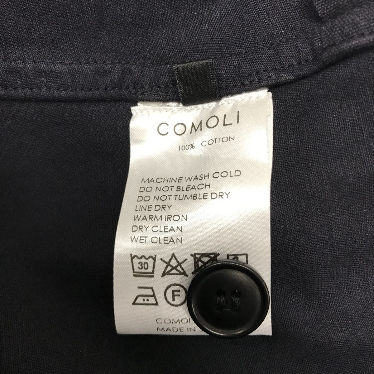 【美品】COMOLI テーラードジャケット サイズ3 ブラック系 コットン 5i14111kn0150ia03-1_2400x.jpg
