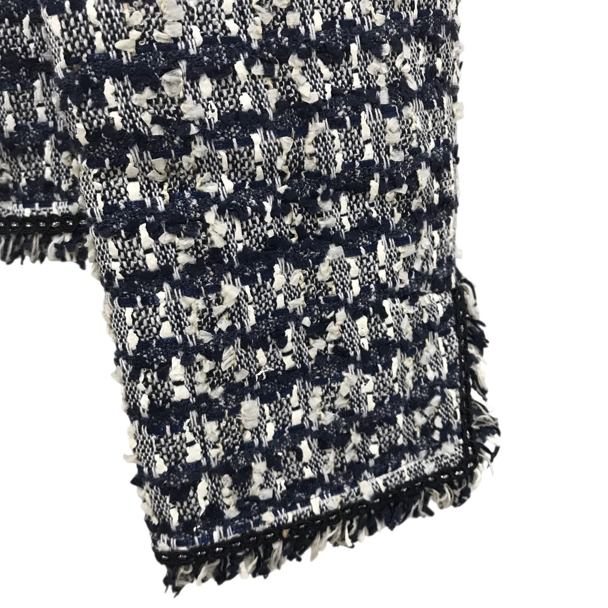 23区(ニジュウサンク) LINTON社ノーカラーツイードジャケット